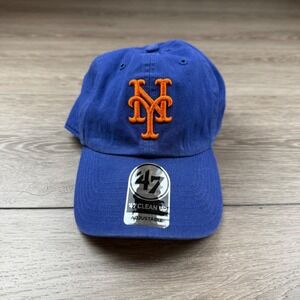 '47 Brand Unisex New York Mets MLB Clean Up Hat Blue OSFA